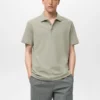 Fein geripptes Polohemd Fein geripptes Polohemd