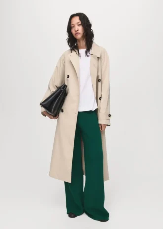 Fein gestrickte Hose mit geradem Schnitt