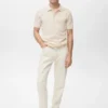 Fein gestricktes Baumwoll-Poloshirt Fein gestricktes Baumwoll-Poloshirt