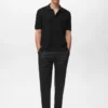 Fein gestricktes Baumwoll-Poloshirt Fein gestricktes Baumwoll-Poloshirt