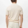Fein gestricktes Baumwoll-Poloshirt Fein gestricktes Baumwoll-Poloshirt