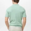 Fein gestricktes Baumwoll-Poloshirt Fein gestricktes Baumwoll-Poloshirt