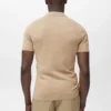 Fein gestricktes Baumwoll-Poloshirt Fein gestricktes Baumwoll-Poloshirt