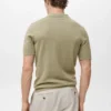Fein gestricktes Baumwoll-Poloshirt Fein gestricktes Baumwoll-Poloshirt