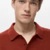 Fein gestricktes Baumwoll-Poloshirt Fein gestricktes Baumwoll-Poloshirt