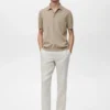 Fein gestricktes Poloshirt aus 100 % Baumwolle Fein gestricktes Poloshirt aus 100 % Baumwolle