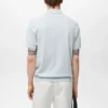 Fein gestricktes Poloshirt aus 100 % Baumwolle Fein gestricktes Poloshirt aus 100 % Baumwolle