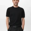 Fein gestricktes T-Shirt aus Baumwolle Fein gestricktes T-Shirt aus Baumwolle