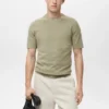 Fein gestricktes T-Shirt aus Baumwolle Fein gestricktes T-Shirt aus Baumwolle