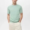 Fein gestricktes T-Shirt aus Baumwolle Fein gestricktes T-Shirt aus Baumwolle
