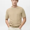 Fein gestricktes T-Shirt aus Baumwolle Fein gestricktes T-Shirt aus Baumwolle