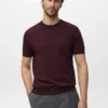 Fein gestricktes T-Shirt aus Baumwolle Fein gestricktes T-Shirt aus Baumwolle