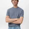 Fein gestricktes T-Shirt aus Baumwolle
