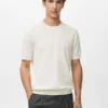 Fein gestricktes T-Shirt aus Baumwolle Fein gestricktes T-Shirt aus Baumwolle
