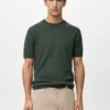 Fein gestricktes T-Shirt aus Baumwolle