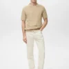 Fein gestricktes T-Shirt aus Baumwolle Fein gestricktes T-Shirt aus Baumwolle