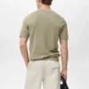 Fein gestricktes T-Shirt aus Baumwolle Fein gestricktes T-Shirt aus Baumwolle