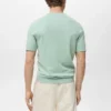 Fein gestricktes T-Shirt aus Baumwolle Fein gestricktes T-Shirt aus Baumwolle