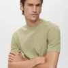 Fein gestricktes T-Shirt aus Baumwolle