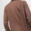 Feinstrick-Strickjacke mit Foulard Feinstrick-Strickjacke mit Foulard