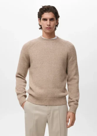 Feinstrickpullover aus Wollmischung