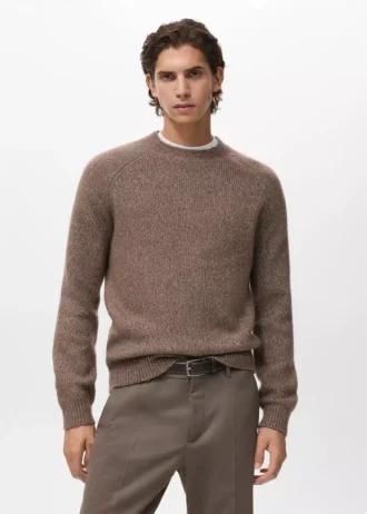 Feinstrickpullover aus Wollmischung