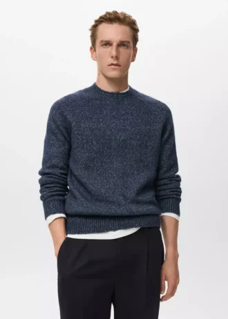 Feinstrickpullover aus Wollmischung