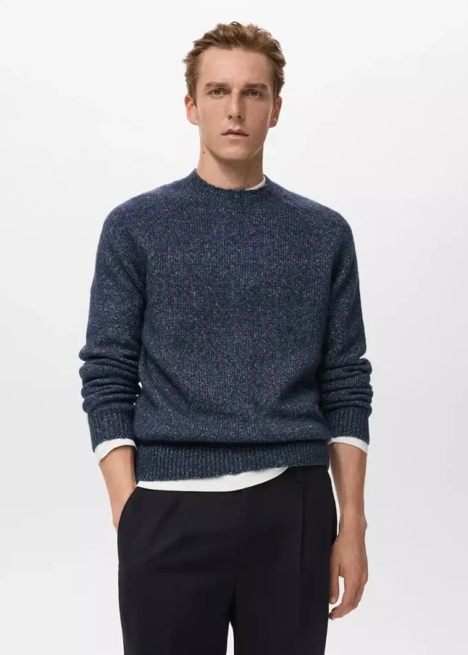 Feinstrickpullover aus Wollmischung