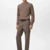 Feinstrickpullover aus Wollmischung