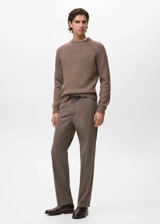 Feinstrickpullover aus Wollmischung