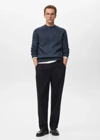 Feinstrickpullover aus Wollmischung