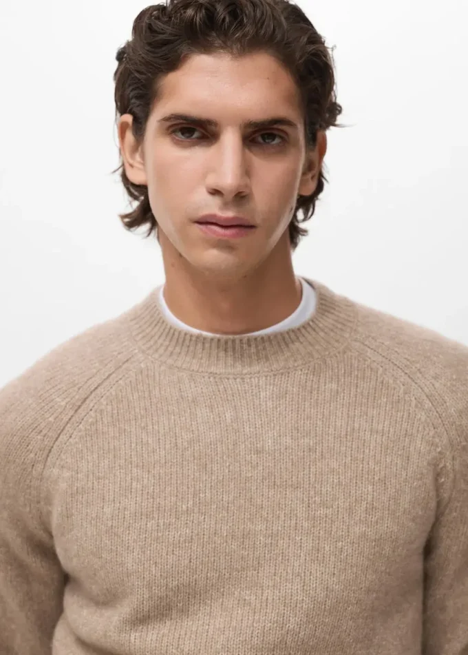 Feinstrickpullover aus Wollmischung