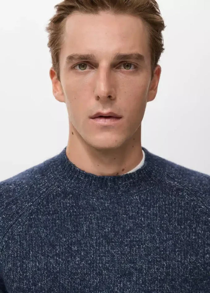 Feinstrickpullover aus Wollmischung
