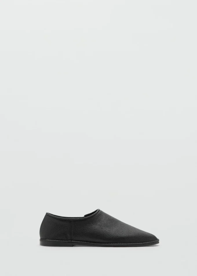 Flache Lederschuhe