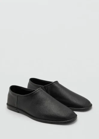 Flache Lederschuhe
