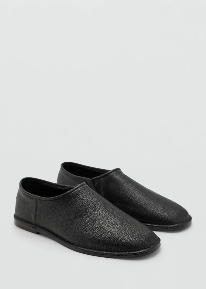 Flache Lederschuhe