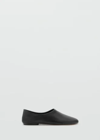 Flache Lederschuhe