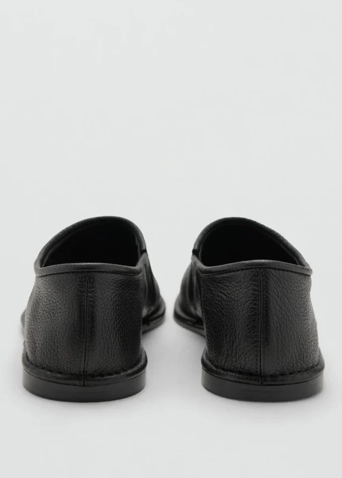 Flache Lederschuhe