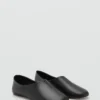 Flache Lederschuhe
