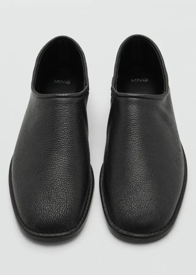 Flache Lederschuhe