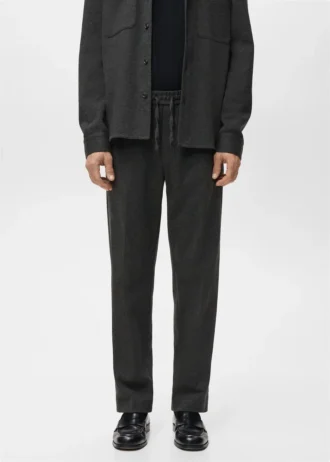 Flanell-Jogginghose mit Kordelzug