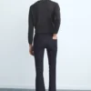Flare-Jeans mit mittlerer Leibhöhe und Waschung