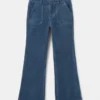 Flared-Hose aus Kunstsamt Flared-Hose aus Kunstsamt