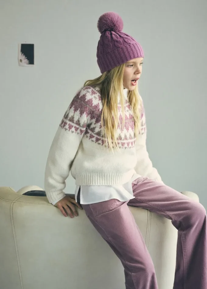 Flared-Hose aus Kunstsamt Flared-Hose aus Kunstsamt