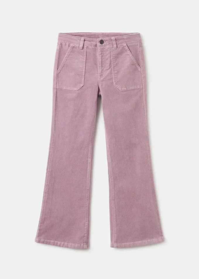 Flared-Hose aus Kunstsamt Flared-Hose aus Kunstsamt