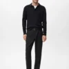 Fließende Hose mit gerader Passform Fließende Hose mit gerader Passform