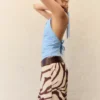 Fließende Hose mit Zebradruck Fließende Hose mit Zebradruck
