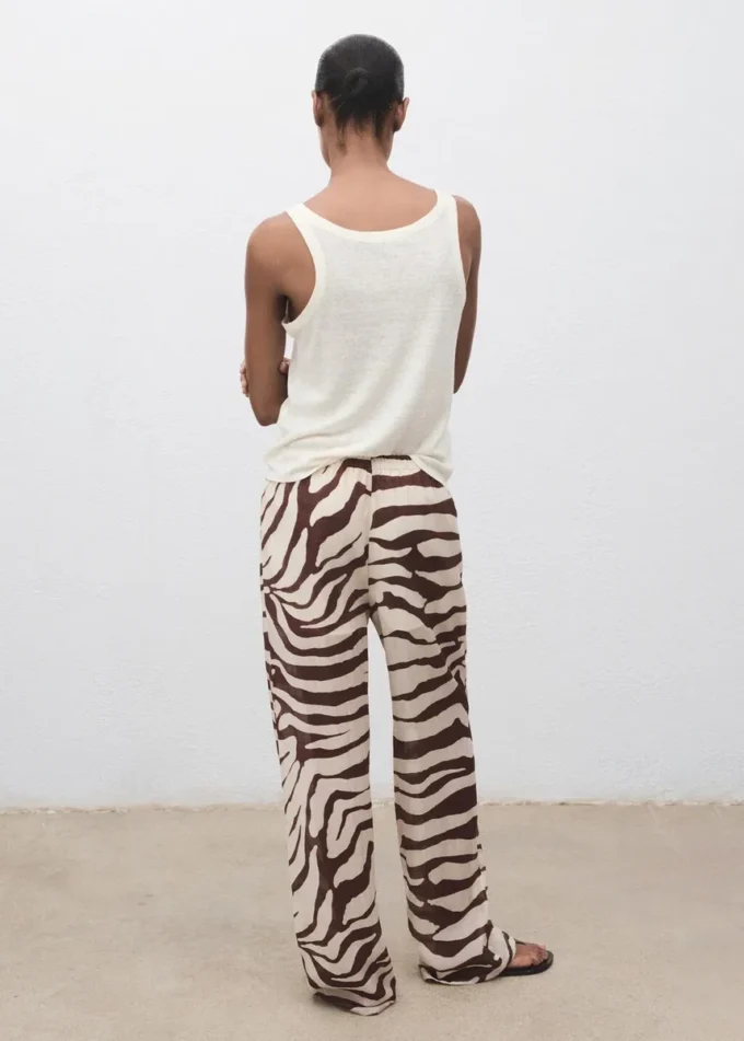 Fließende Hose mit Zebradruck Fließende Hose mit Zebradruck