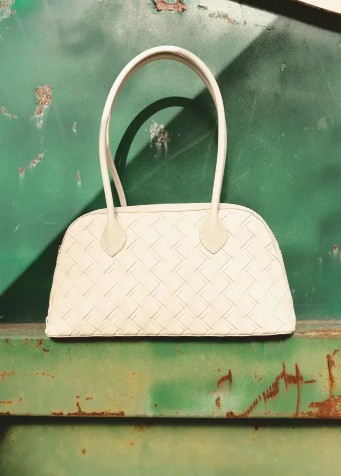 Geflochtene Bowlingtasche Geflochtene Bowlingtasche