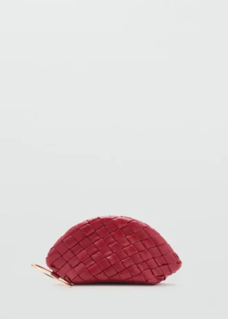 Geflochtene Leder-Clutch
